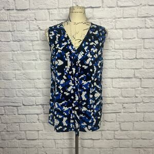 Calvin Klein Pattern Blouse Tank Women Size Medium